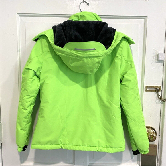 SUOKENI Women's Waterproof, reflectors green Ski Snowboarding women's Jacket (S) - Picture 3 of 10